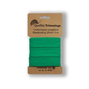 Schrägband Jersey Ben uni bright green (024) Karte 3m Preiswert